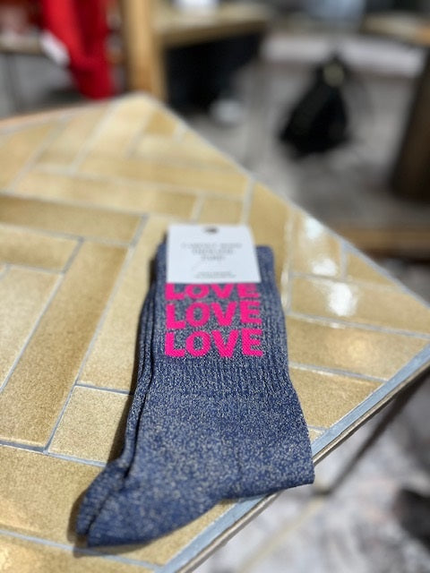 Chaussettes LOVE - Glitter